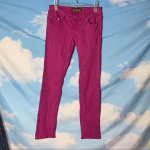 C Pink- Magenta Skinny Jeans size 5
